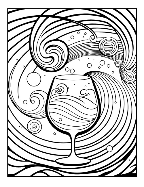 Cocktails Coloring Book — Figgy Designs