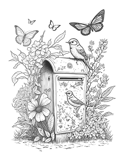 Country Flowers and Mailboxes — Figgy Designs