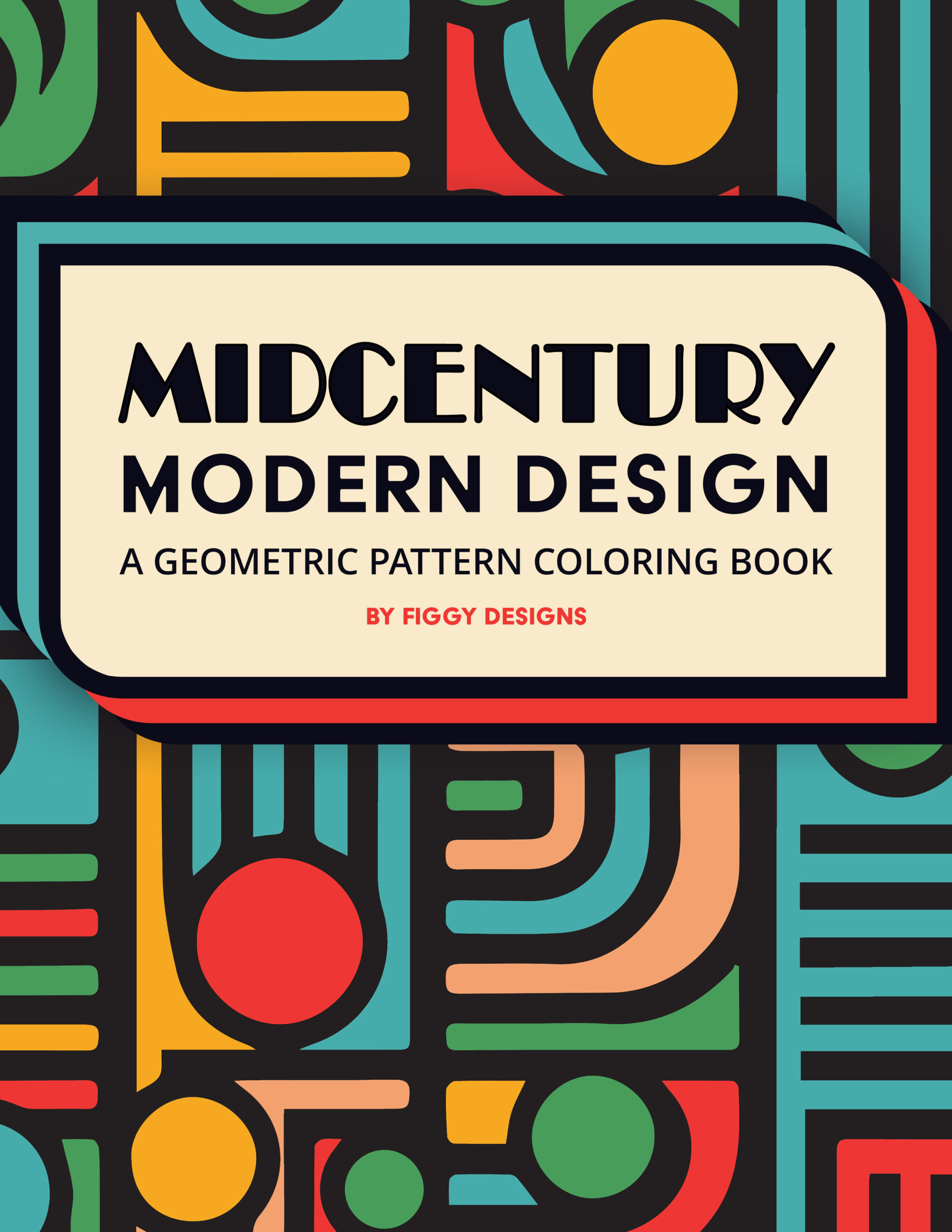 Midcentury Modern Design Coloring Book