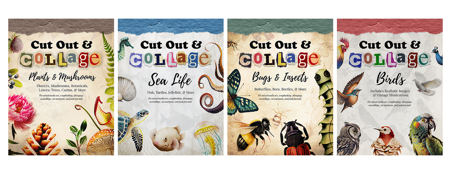 Collage Books - Figgy Designs