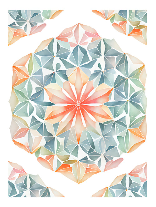 Mandala Reverse Coloring Book — Figgy Designs