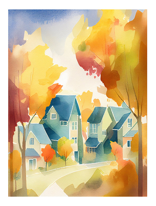 Autumn Reverse Coloring Book — Figgy Designs