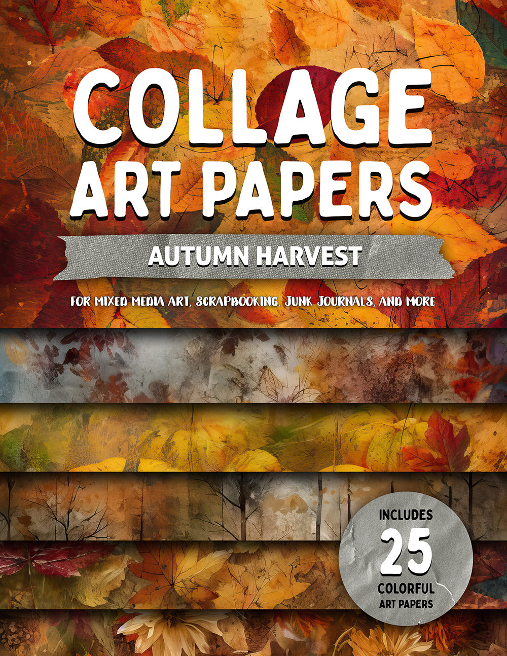 Collage Art Papers: Autumn Harvest