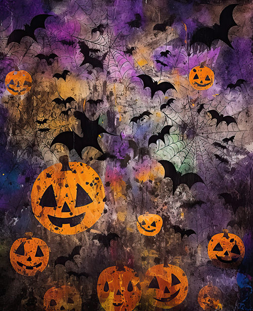 Collage Art Papers: Halloween
