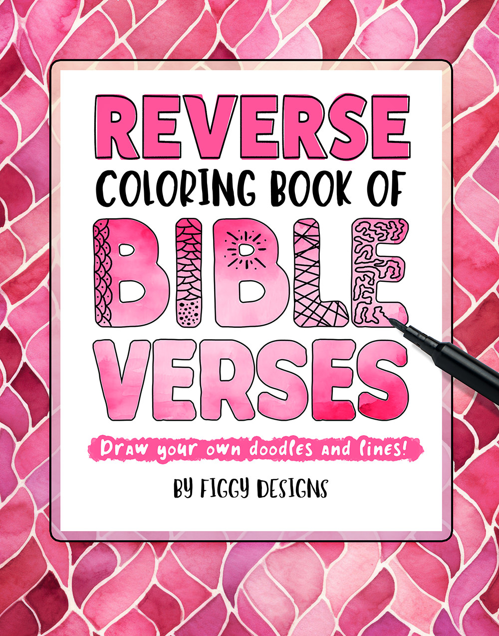 Reverse Coloring Book of Bible Verses