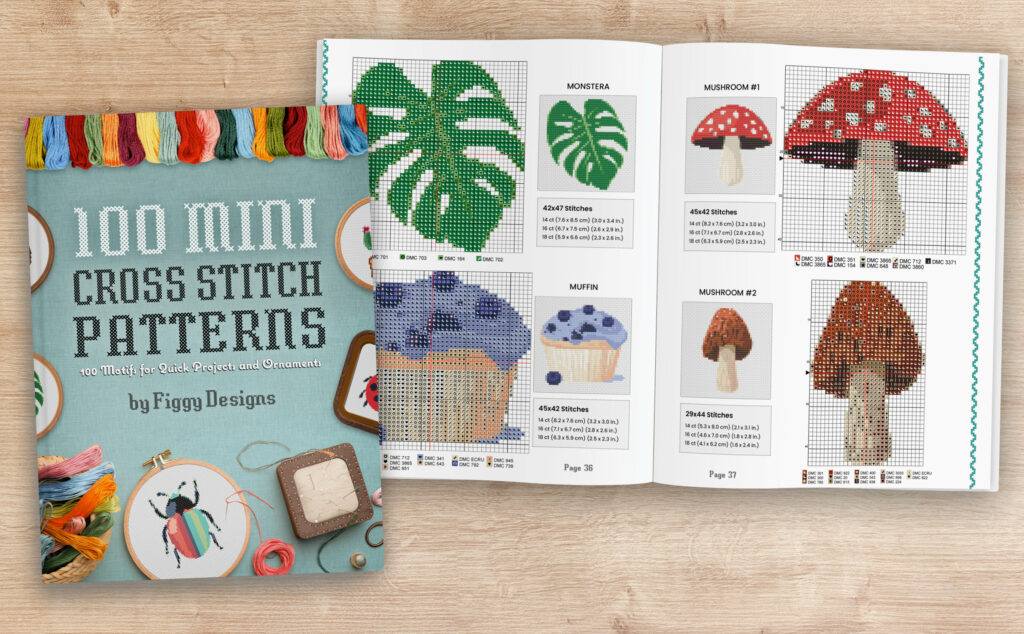 100 Mini Cross Stitch Pattern Book