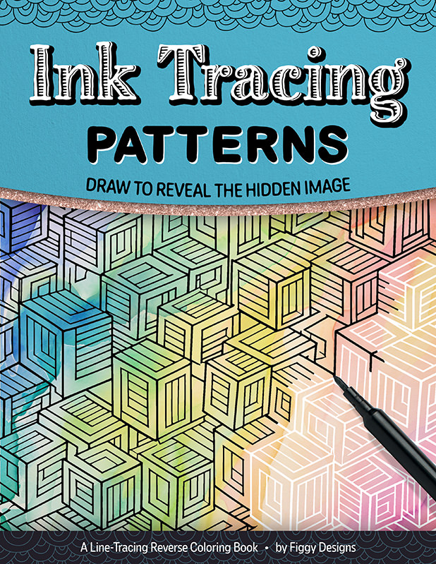Ink Tracing Coloring Book: Patterns